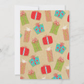 Invitation Favoris Noël Échange de cadeaux de Noël (Dos)