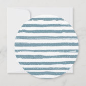 Invitation Favoris Noël Fêtes Aquarelle (Dos)