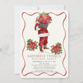 Invitation Favoris Père Noël Noël Fête de Noël (Devant)