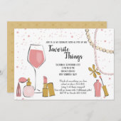 Invitation Favoris Things Party (Devant / Derrière)