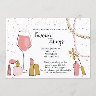 Invitation Favoris Things Party