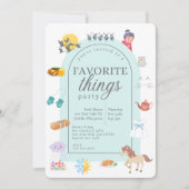 Invitation Favoris Things Party (Devant)
