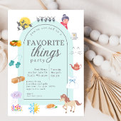Invitation Favoris Things Party