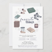 Invitation Favoris Wreath d'hiver Fête d'échange de cadeaux (Devant)