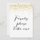 Invitation Favoriser S'Il Vous Plaît Prendre Un Signe 5x7" Ta (Devant)