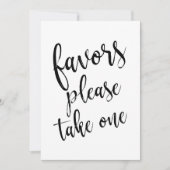 Invitation Favoriser S'Il Vous Plaît Prendre Un Signe Abordab (Devant)