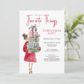 Invitation Favorite Things Christmas Party (Debout devant)