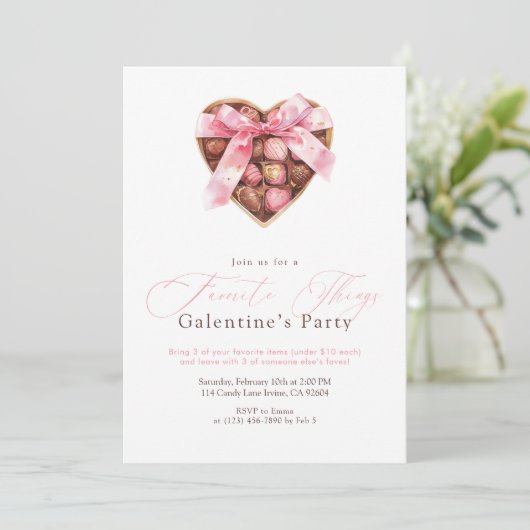 Invitation Favorite Things Galentine’s Party (Debout devant)