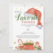 Invitation Favorite Things Party Holiday Fav Gift Exchange (Devant)