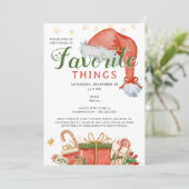 Invitation Favorite Things Party Holiday Fav Gift Exchange (Debout devant)