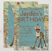 INVITATION FAWN EXPLORER L'INVITATION ANNIVERSAIRE (Devant / Derrière)