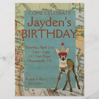 INVITATION FAWN EXPLORER L'INVITATION ANNIVERSAIRE