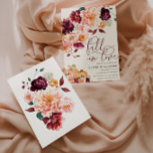 Invitation Faye Bourgogne Tombe Amoureux Fête des mariées Aut