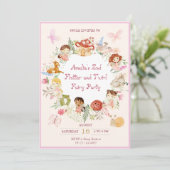 Invitation Fbattage et Twirl Fairy Garden Anniversaire (Debout devant)