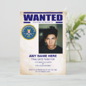 Invitation FBI Anniversaire Recherché (Debout devant)
