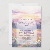 Invitation Fearfully and Wonderfully Made Girl Bible Birthday (Devant)