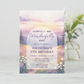 Invitation Fearfully and Wonderfully Made Girl Bible Birthday (Debout devant)