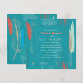 Invitation Feathers (Devant / Derrière)