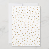 Invitation Fée 1er Anniversaire - Gold Turquoise violet rose (Dos)