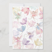 Invitation Fée 1er anniversaire Rainbow Fairy Girls (Dos)