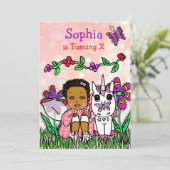 Invitation Fée afro-américaine (Debout devant)