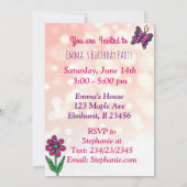 Invitation Fée afro-américaine (Dos)