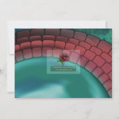 Invitation Fée afro-américaine et Lilypad fête d'anniversaire (Dos)