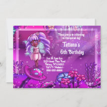 Fée afro-américaine fête d'anniversaire