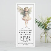 Invitation Fée Anime Fairy Girl 5e fête d'anniversaire (Debout devant)