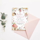Invitation Fée anniversaire de fleurs sauvages