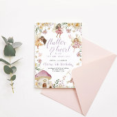 Invitation Fée anniversaire de fleurs sauvages