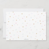 Invitation Fée arc-en-ciel Floral Anniversaire Photo de la fê (Dos)