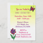 Invitation Fée asiatique (Dos)