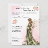 Invitation Fée Baby shower Magique Mère (Devant)