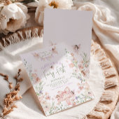 Invitation Fée capricieuse Premier anniversaire Forêt enchant