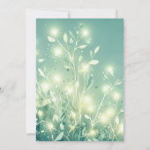 Invitation Fée Champignons Fleurs Fleurs sauvages Baby Tea Gi (Dos)