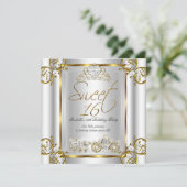 Invitation Fée Conte de Fées 16 ans Anniversaire Or Argent 2 (Debout devant)