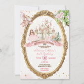 Invitation Fée de conte de fées et anniversaire de chevaliers (Devant)