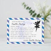 Invitation Fée de dents Note personnalisée Imprimable (Debout devant)