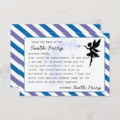 Invitation Fée de dents Note personnalisée Imprimable (Devant / Derrière)