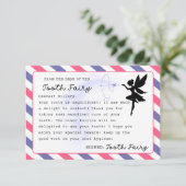 Invitation Fée de dents Note personnalisée Imprimable (Debout devant)