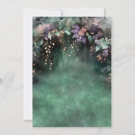 Invitation Fée de forêt enchantée Lavande magique Qinceanera (Dos)