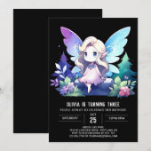 Invitation Fée de la nature numérique (Devant / Derrière)