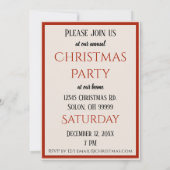 Invitation Fée de Noël victorienne annonçant de la musique (Dos)