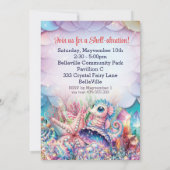 Invitation Fée de sirène fête d'anniversaire (Dos)