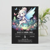Invitation Fée de Whimsy magique Anniversaire (Debout devant)