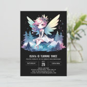 Invitation Fée Dreamy Forest Anniversaire (Debout devant)