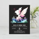 Invitation Fée Dreamy moderne Anniversaire (Debout devant)