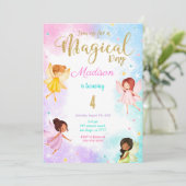 Invitation Fée du 4e anniversaire (Debout devant)