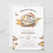 Invitation Fée Enchantée Automne Bois Bébé Shower (Devant)